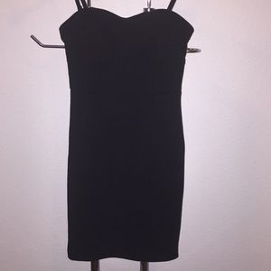 Sofia Vergara bustier styled black fitted dress